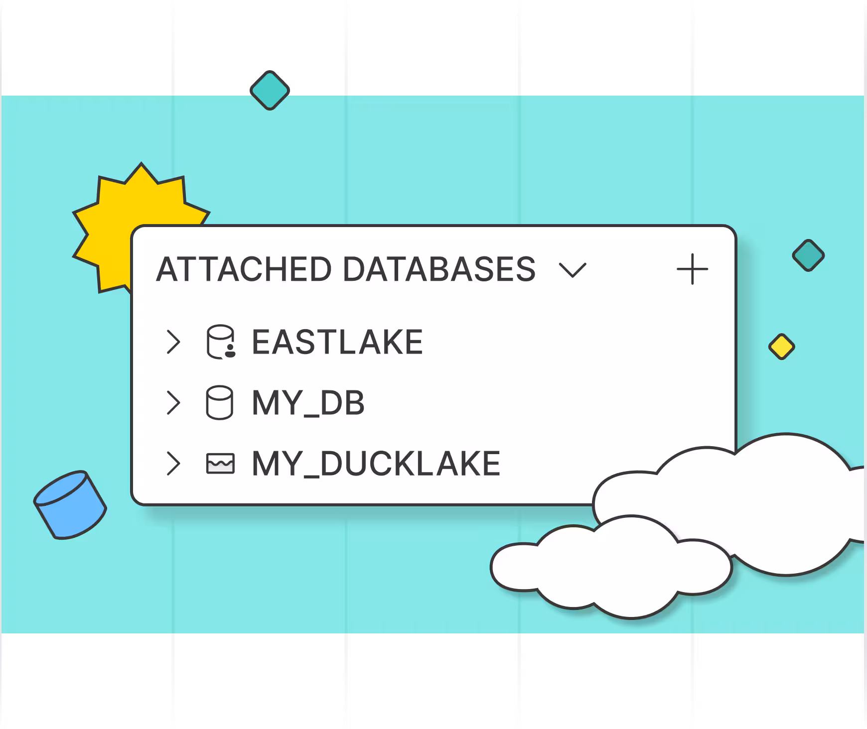 A DuckLake is managed like any other database and shared with your organization from any DuckDB client