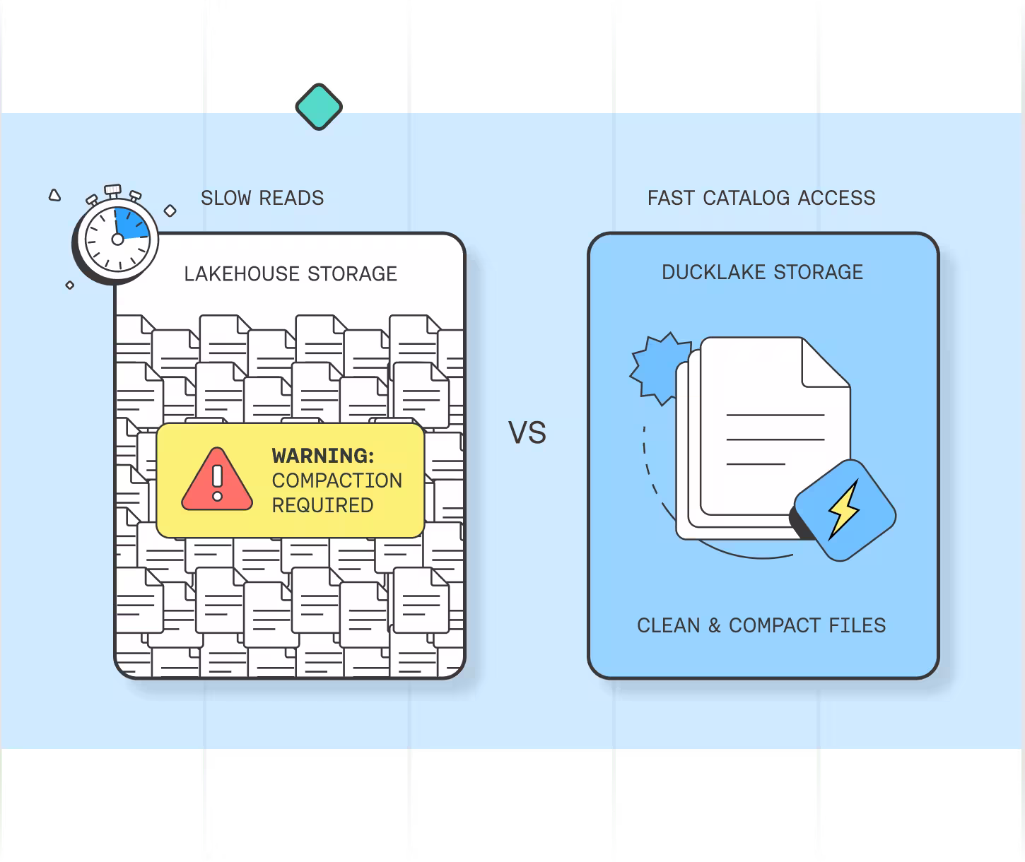 MotherDuck automatically handles performance tuning for DuckLake
