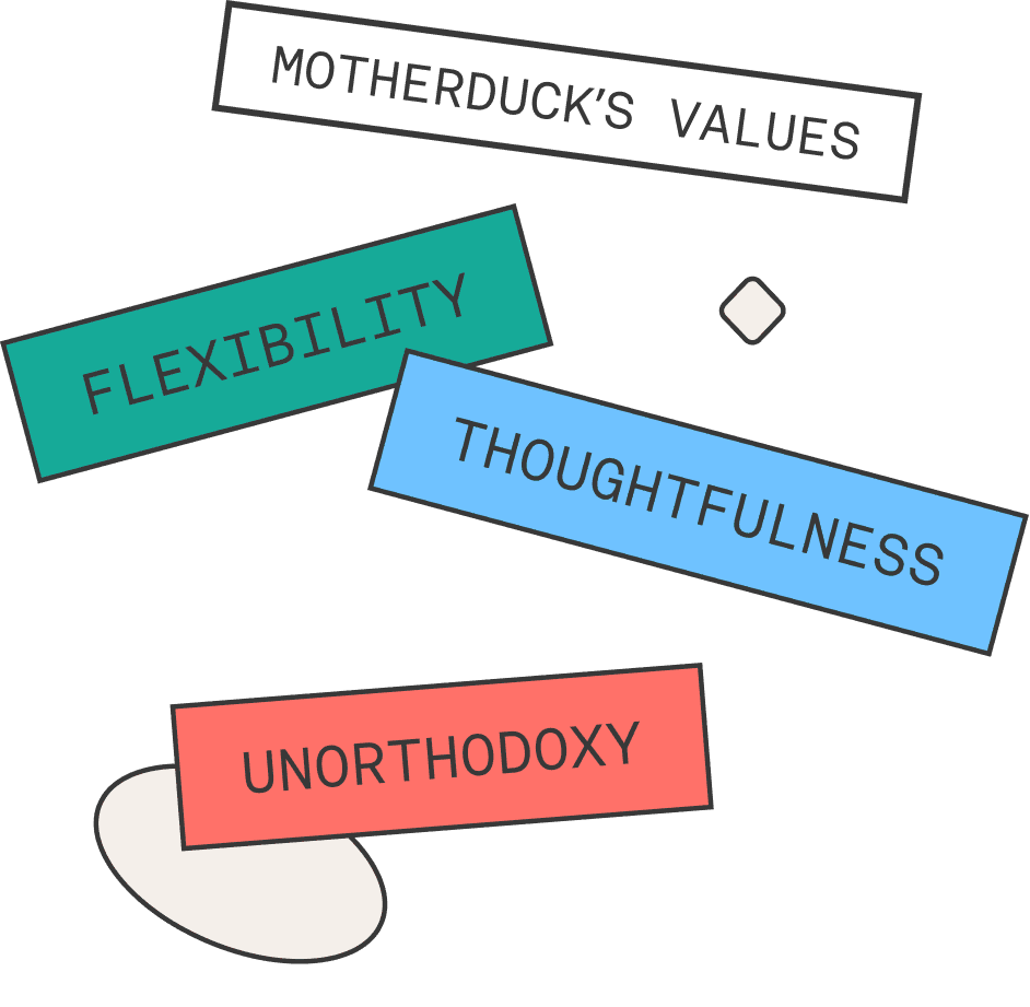 MotherDuck values illustration