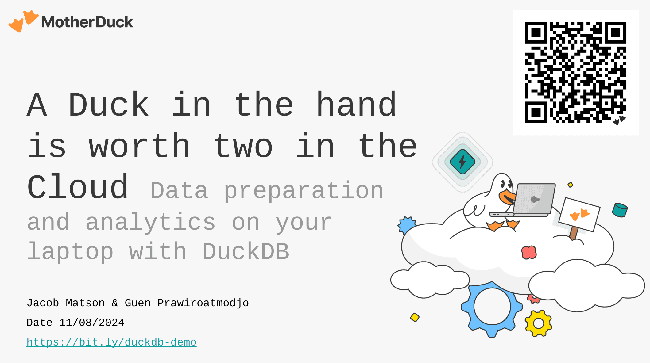 "A duck in the hand is worth two in the cloud" video thumbnail