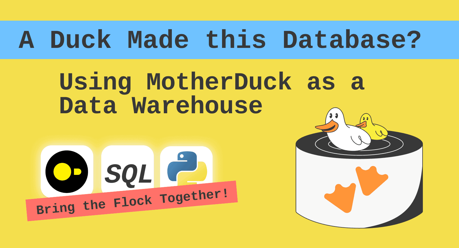 The Data Warehouse powered by DuckDB SQL