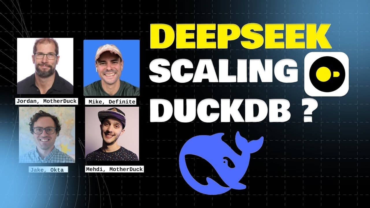 "Scaling DuckDB to TBs and PBs with Smallpond, MotherDuck and homegrown solutions" video thumbnail