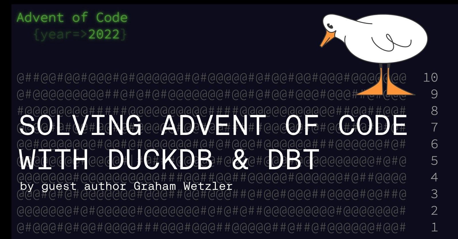 Solving Advent of Code with DuckDB and dbt