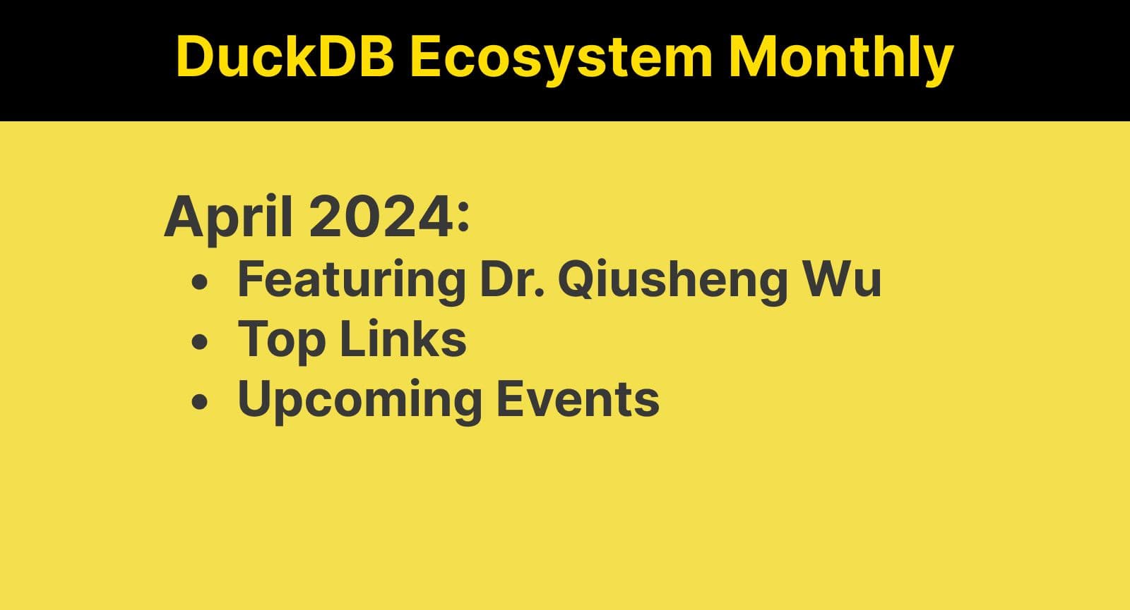 This Month in the DuckDB Ecosystem: April 2024