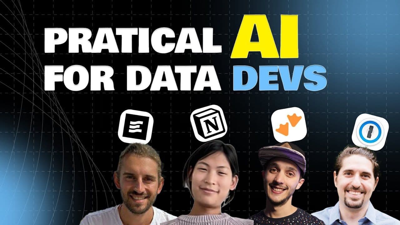 "Practical AI Workflows For Data Professionals" video thumbnail