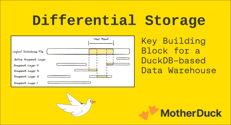 Differential Storage: A Key Building Block For A DuckDB-Based Data Warehouse