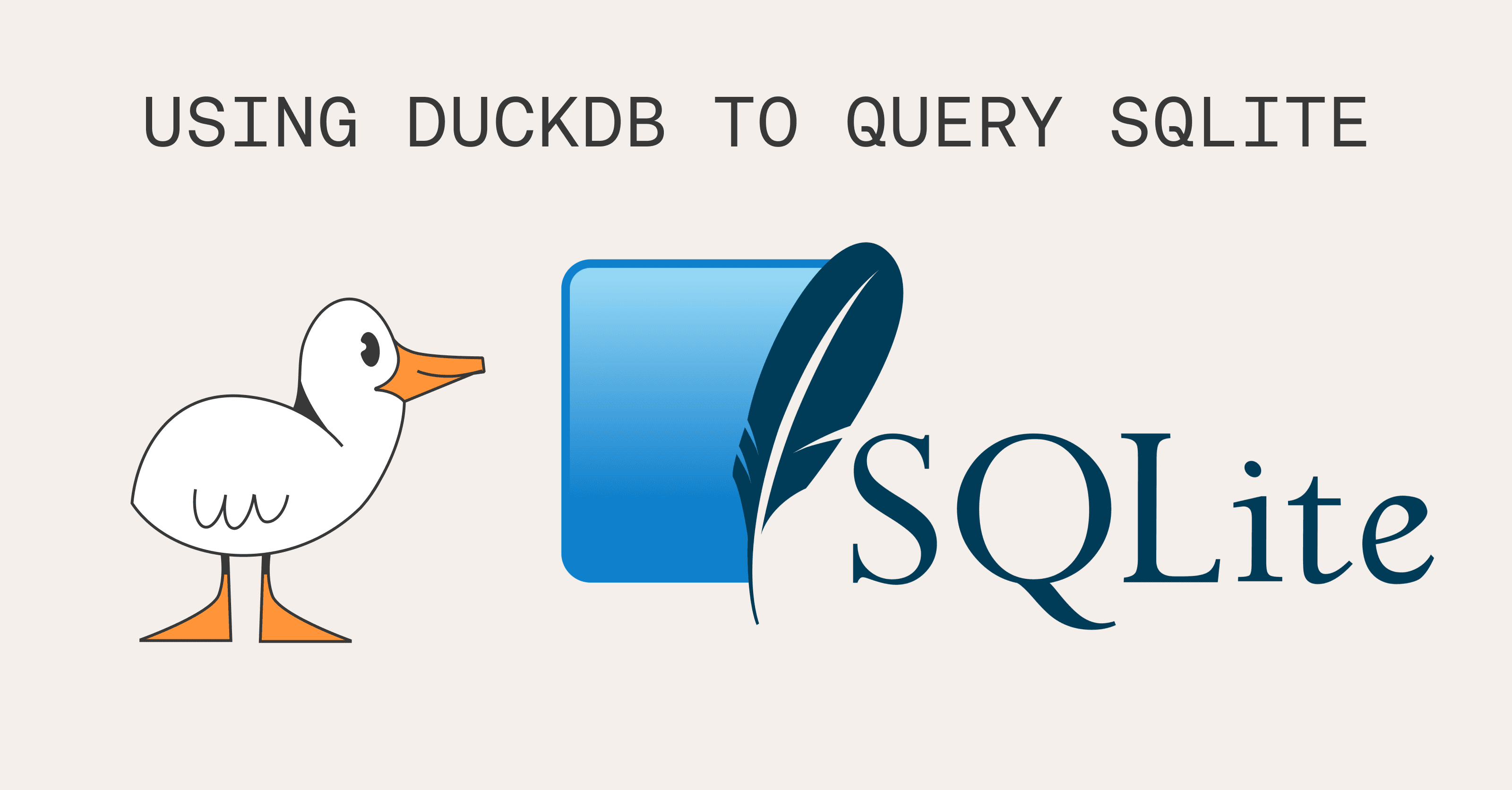 How to analyze SQLite databases in DuckDB