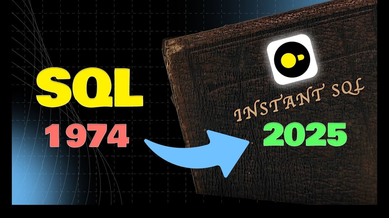 "What If SQL Queries Returned Results Instantly?" video thumbnail