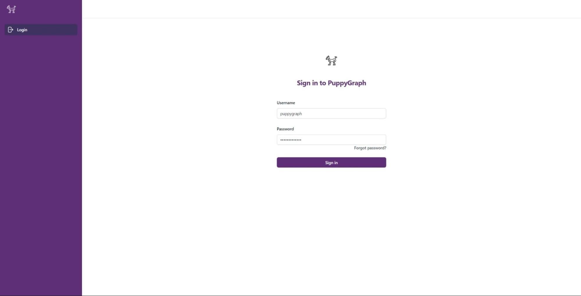 puppygraph login