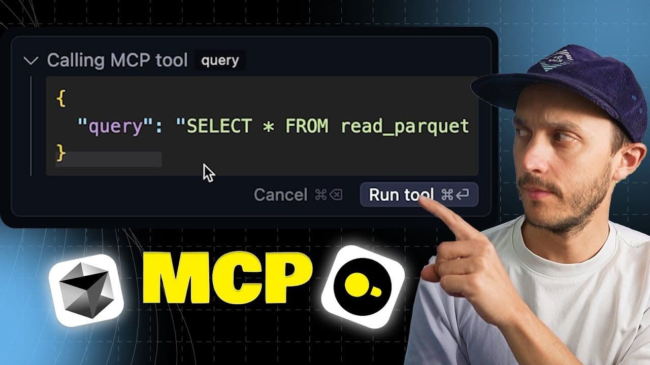 "Faster Data Pipelines development with MCP and DuckDB" video thumbnail