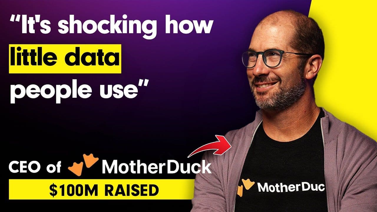 "The Death of Big Data and Why It’s Time To Think Small | Jordan Tigani, CEO, MotherDuck" video thumbnail