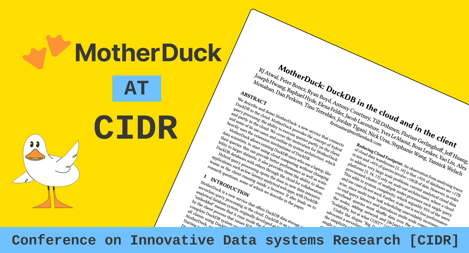 CIDR Paper on Hybrid Query Processing