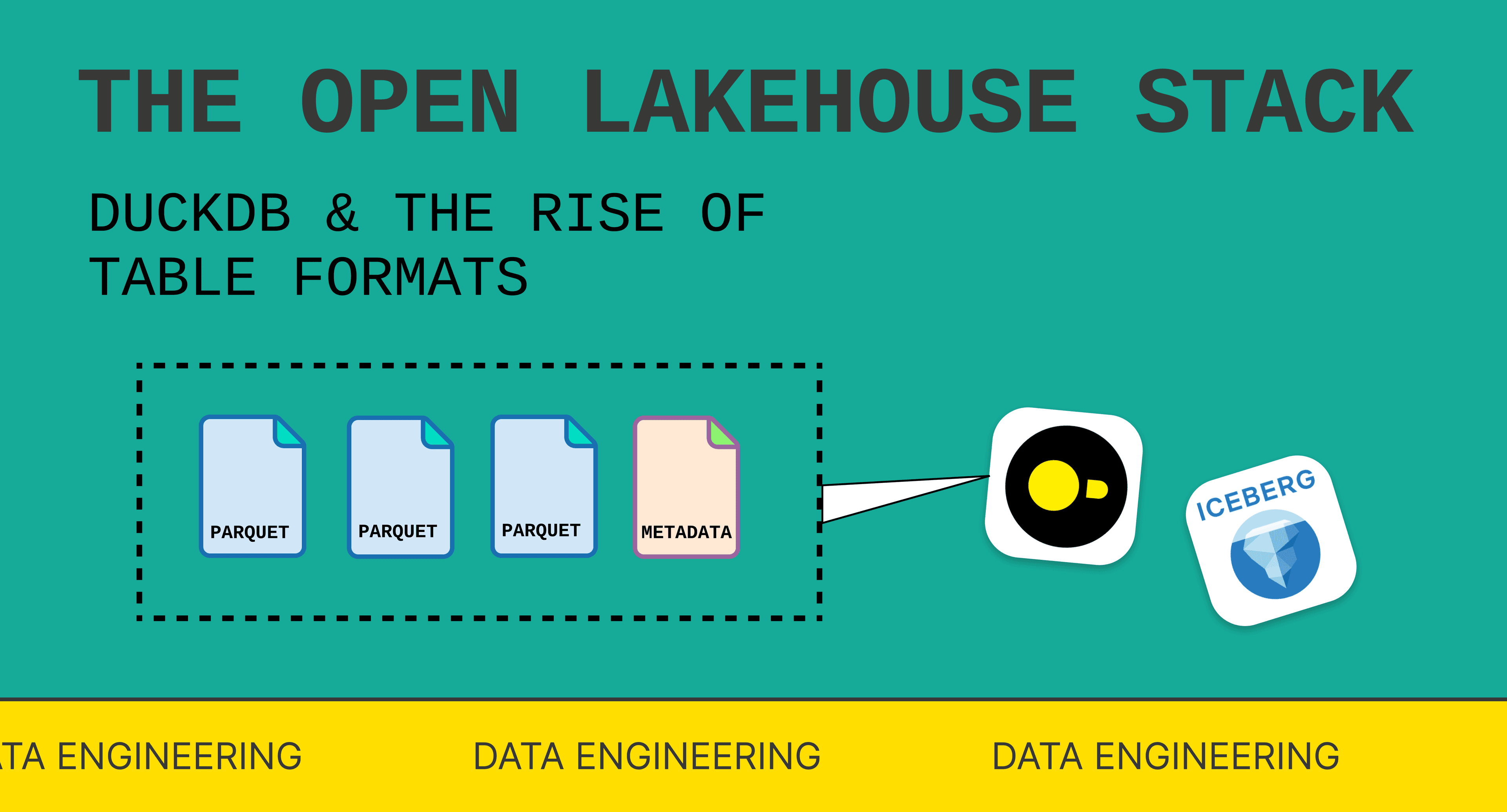 The Open Lakehouse Stack: DuckDB and the Rise of Table Formats