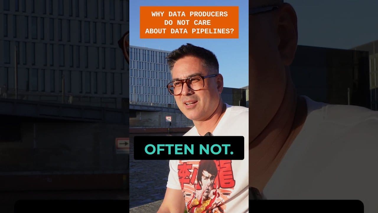 "Why don't data producers pay attention to how their data is used downstream? 🤔" video thumbnail