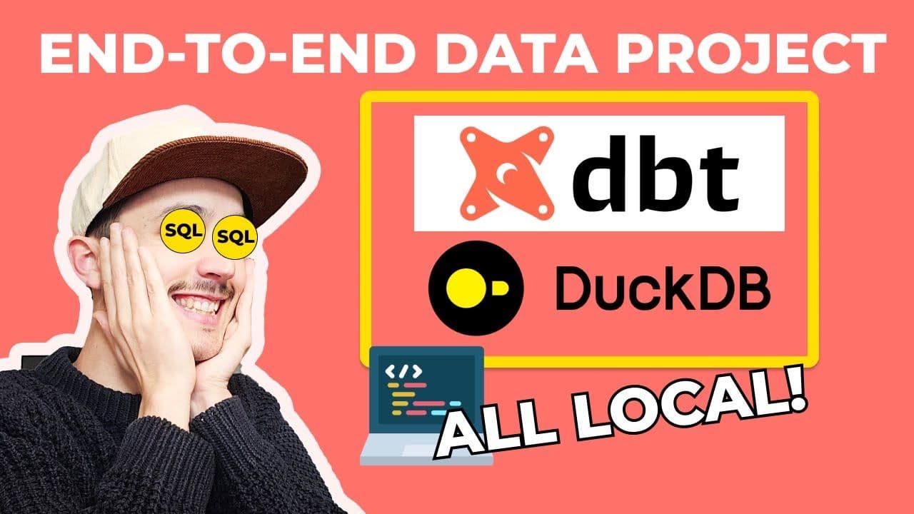 "DuckDB & dbt | End-To-End Data Engineering Project (2/3)" video thumbnail