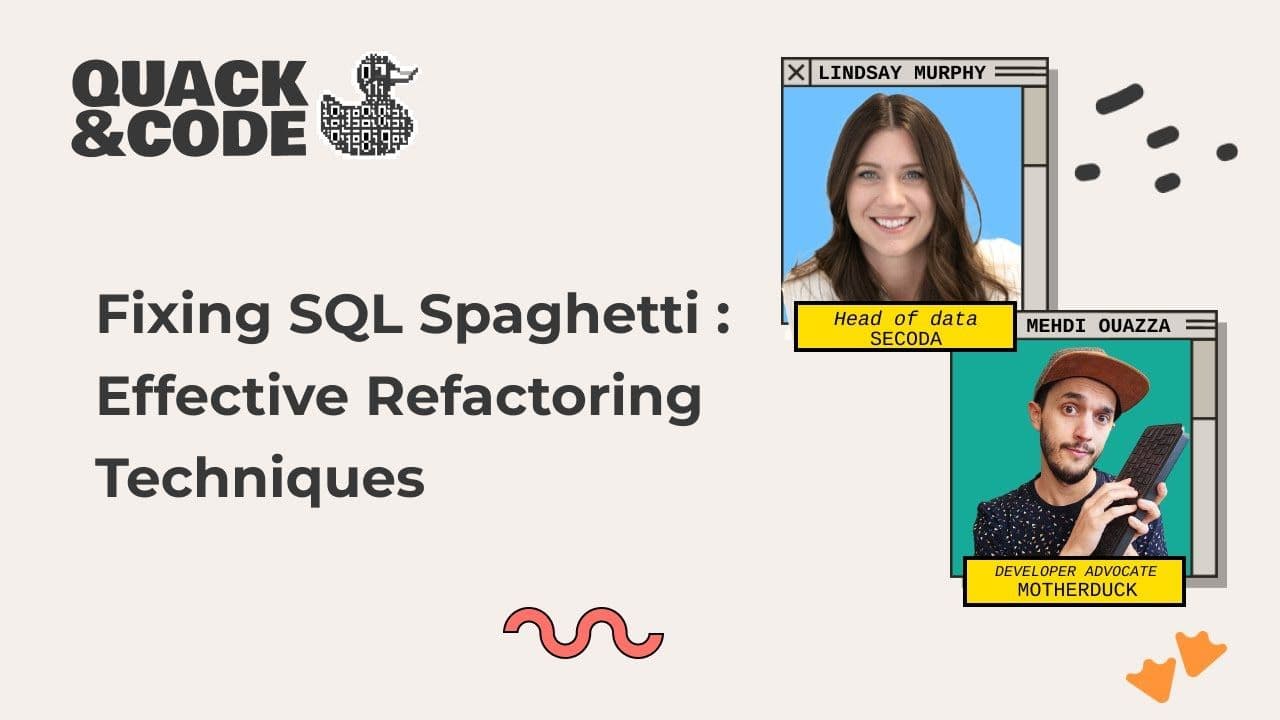"Fixing SQL Spaghetti :  Effective Refactoring Techniques" video thumbnail