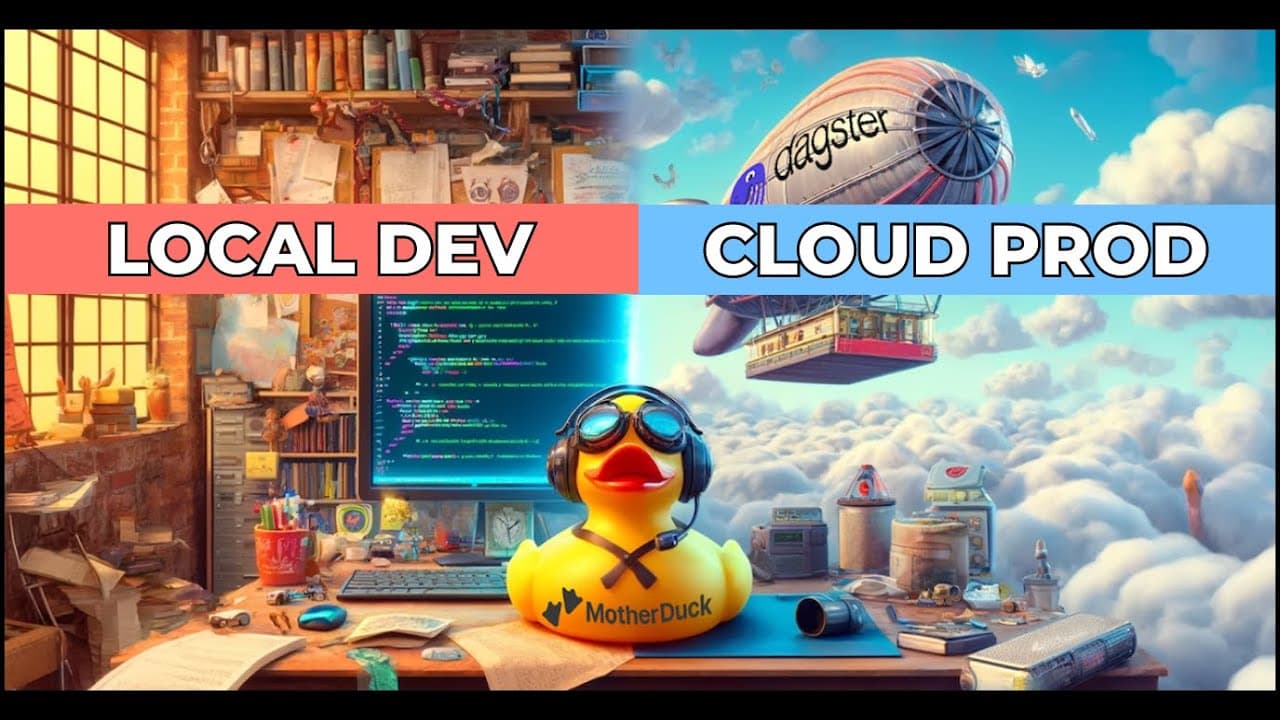 "Local Dev, Cloud Prod with Dagster and MotherDuck" video thumbnail