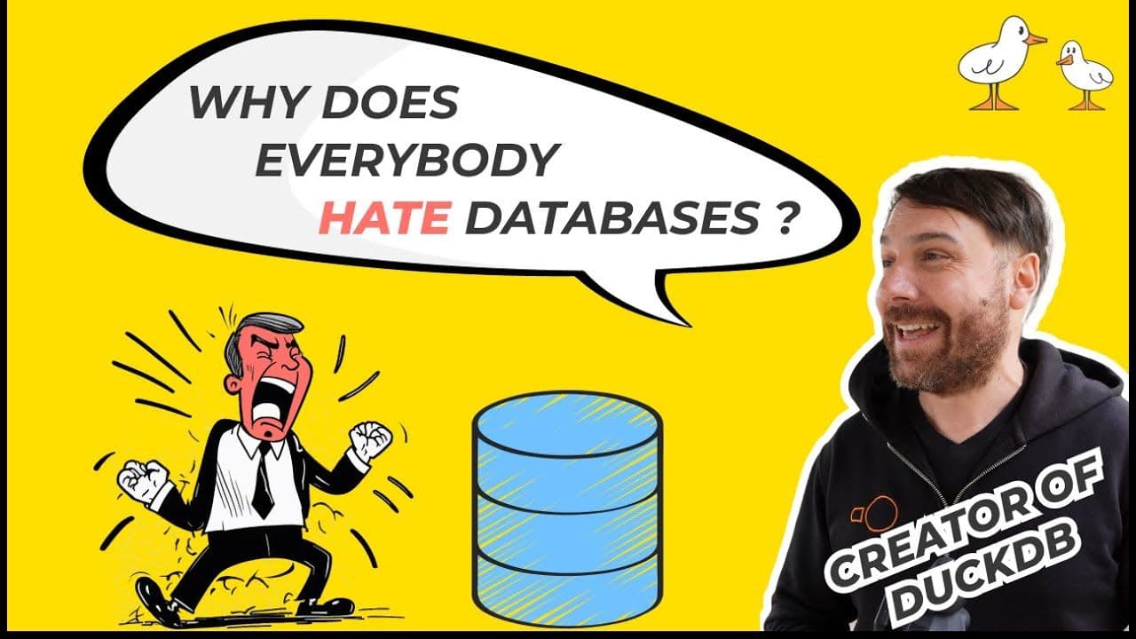 "The Surprising Birth Of DuckDB ft. Co-creator Hannes Mühleisen" video thumbnail