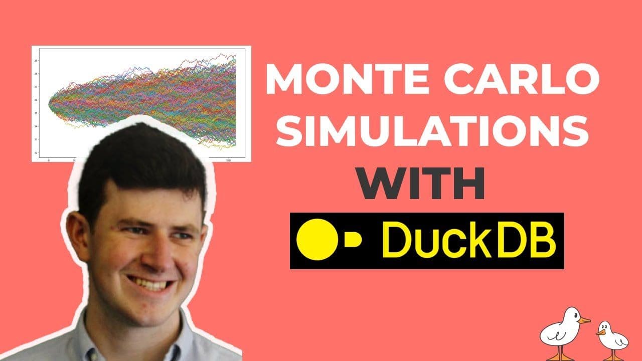 "Monte Carlo Simulations With DuckDB ft. James McNeill" video thumbnail