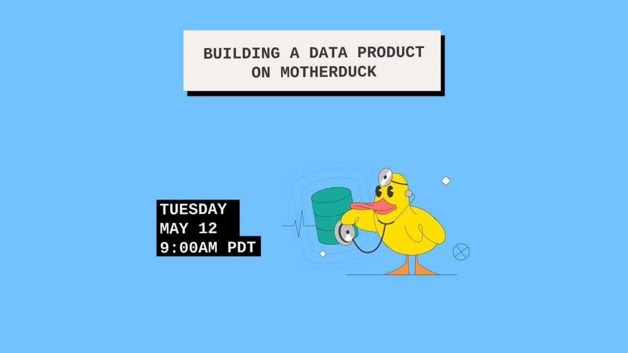 "Building a Data Product on MotherDuck: PriceMedic's Path from Raw Data to Revenue" video thumbnail
