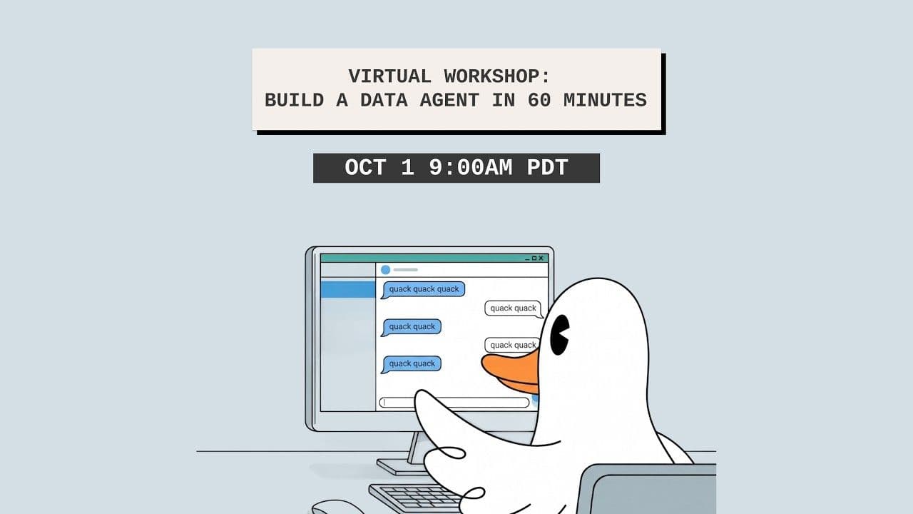 "Virtual Workshop: Build a Data Agent in 60 Minutes" video thumbnail