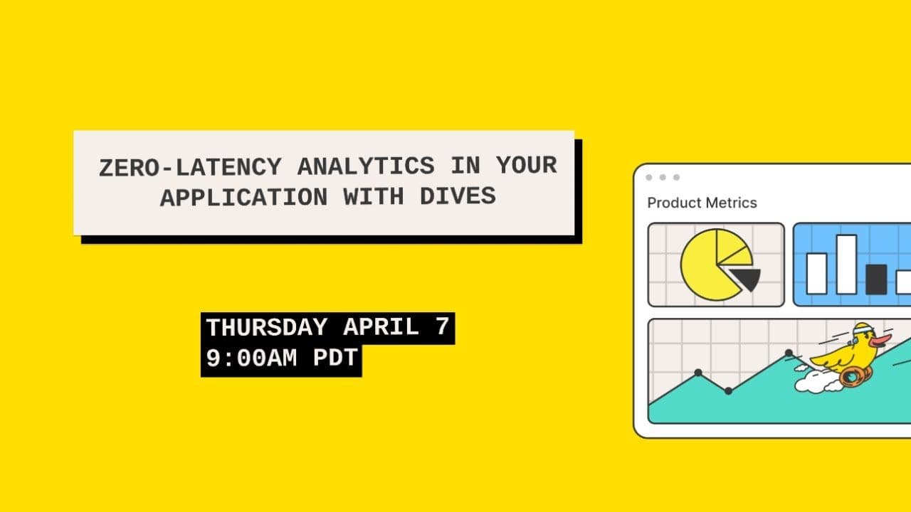 "Zero-Latency Analytics in Your Application with Dives" video thumbnail