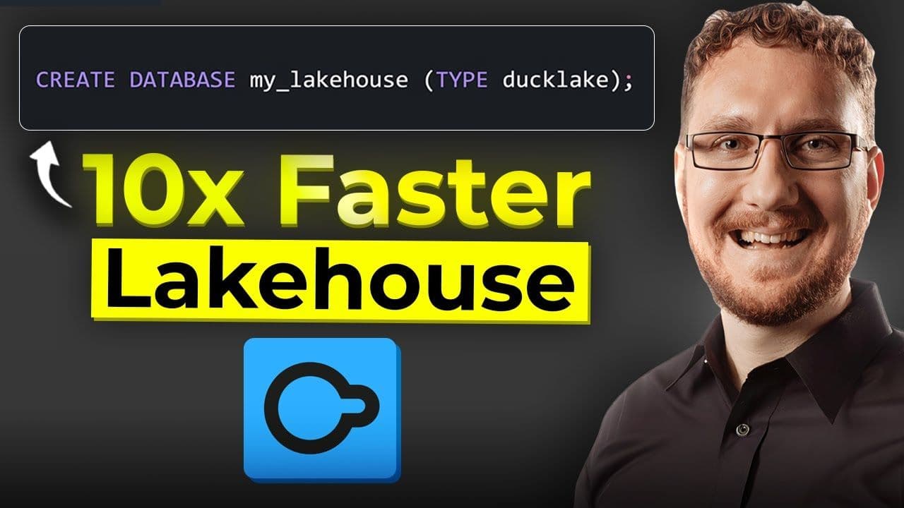 "The DuckLake Lakehouse: From Getting Started to Going Fast" video thumbnail