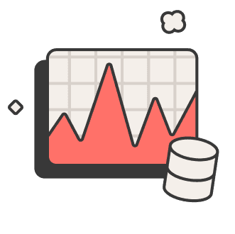 "Spiky analytics workloads conflict with transactions" illustration