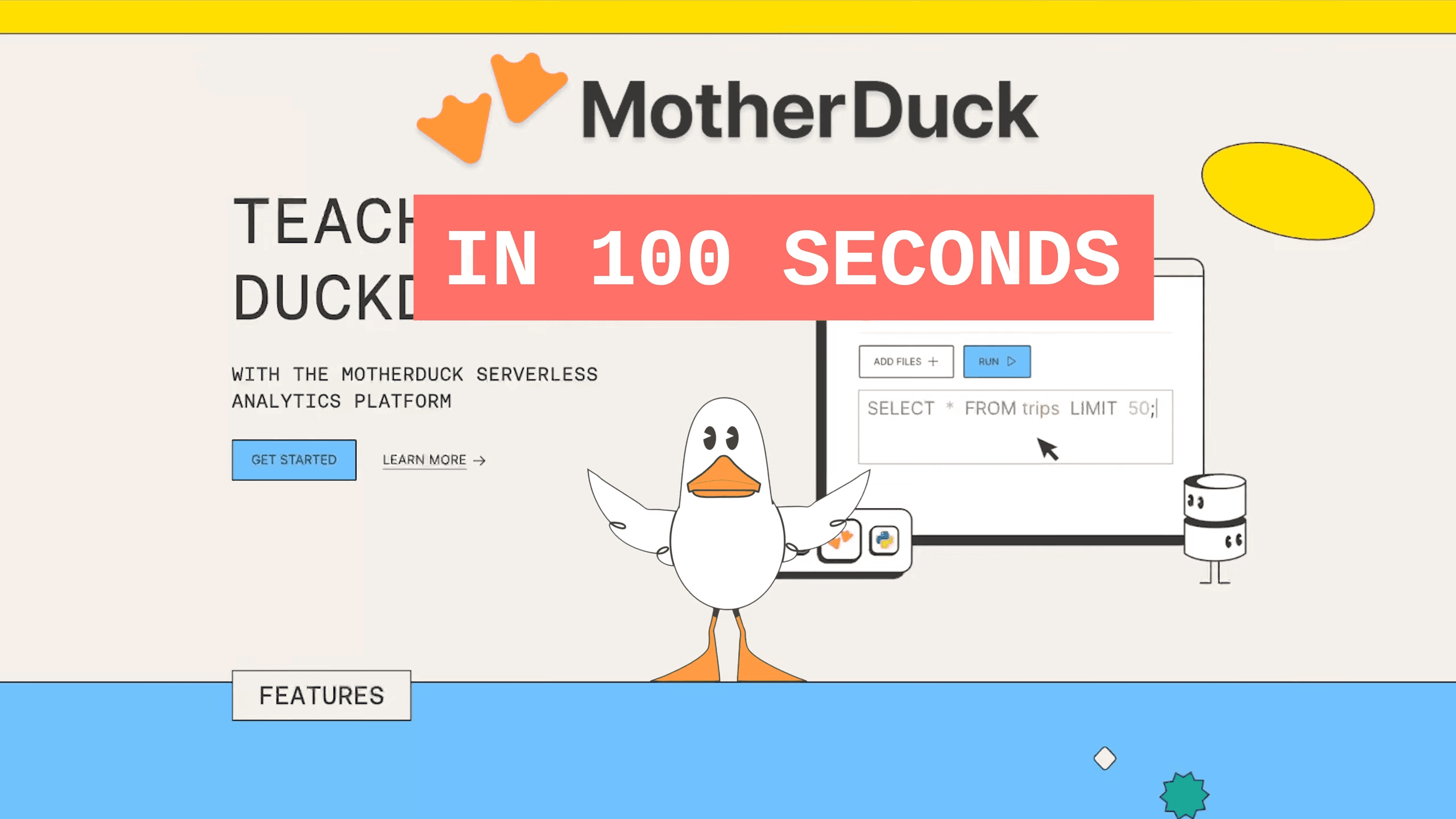 MotherDuck in 100 Seconds