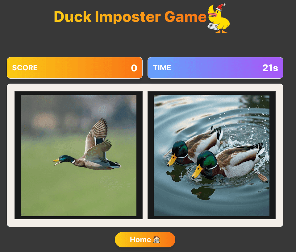 Spot the Duck Game