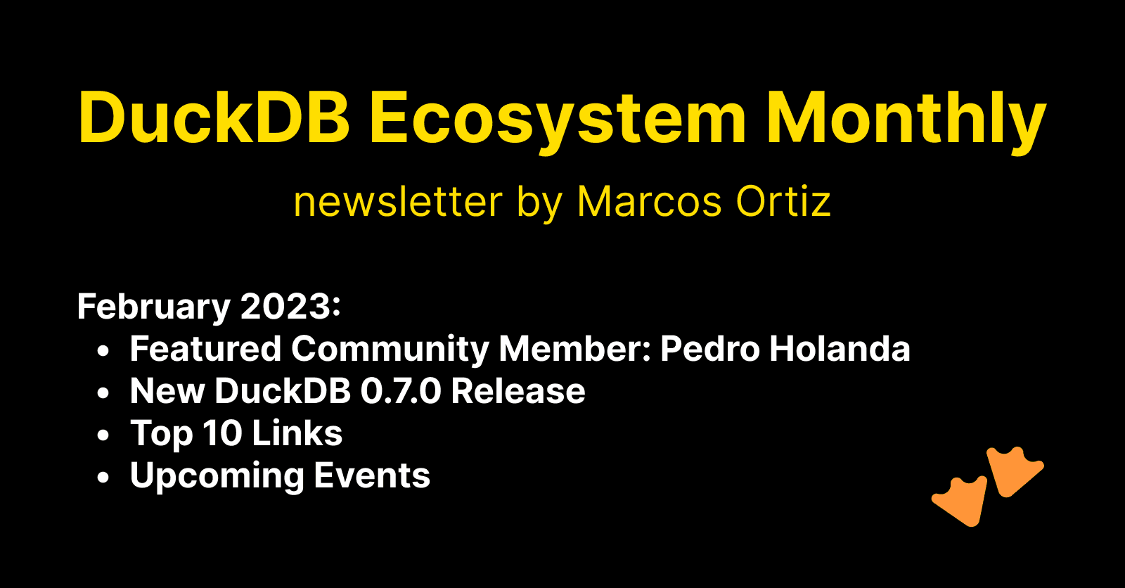 This Month in the DuckDB Ecosystem: February 2023