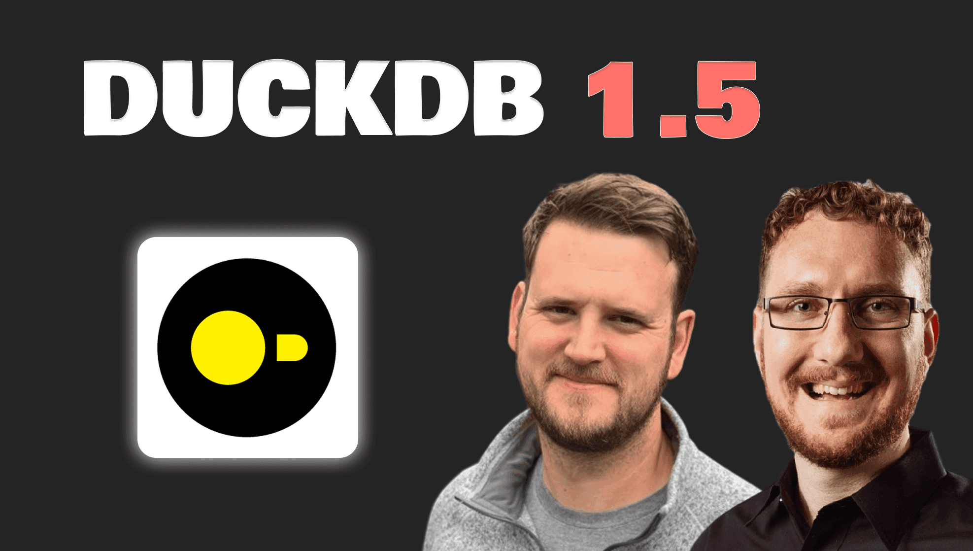 "What's New in DuckDB 1.5!" video thumbnail