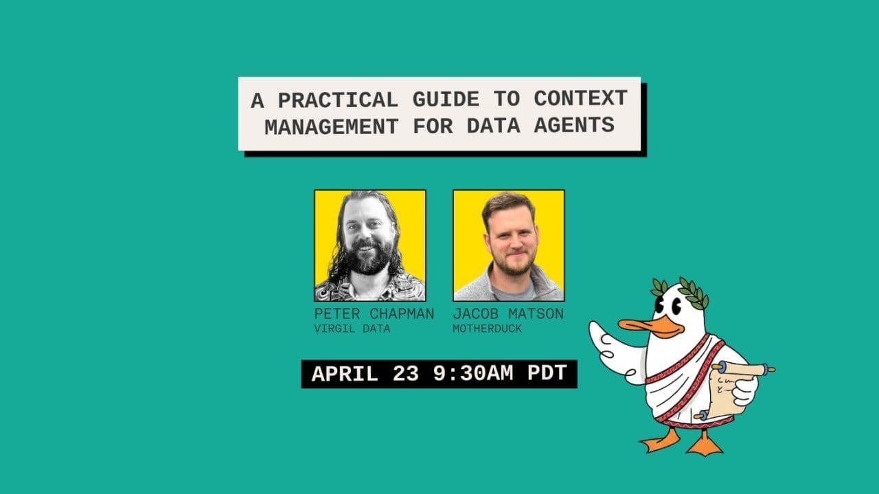 "A Practical Guide to Context Management for Data Agents" video thumbnail