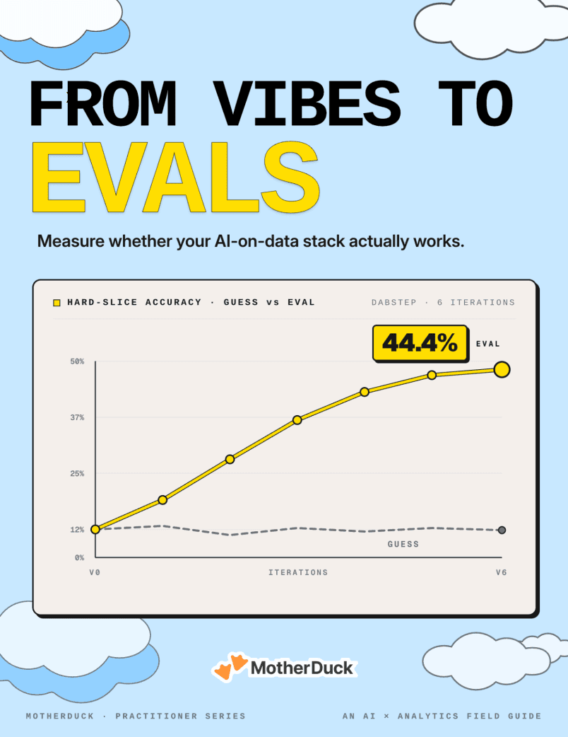 From Vibes to Evals: an AI x Analytics field guide cover