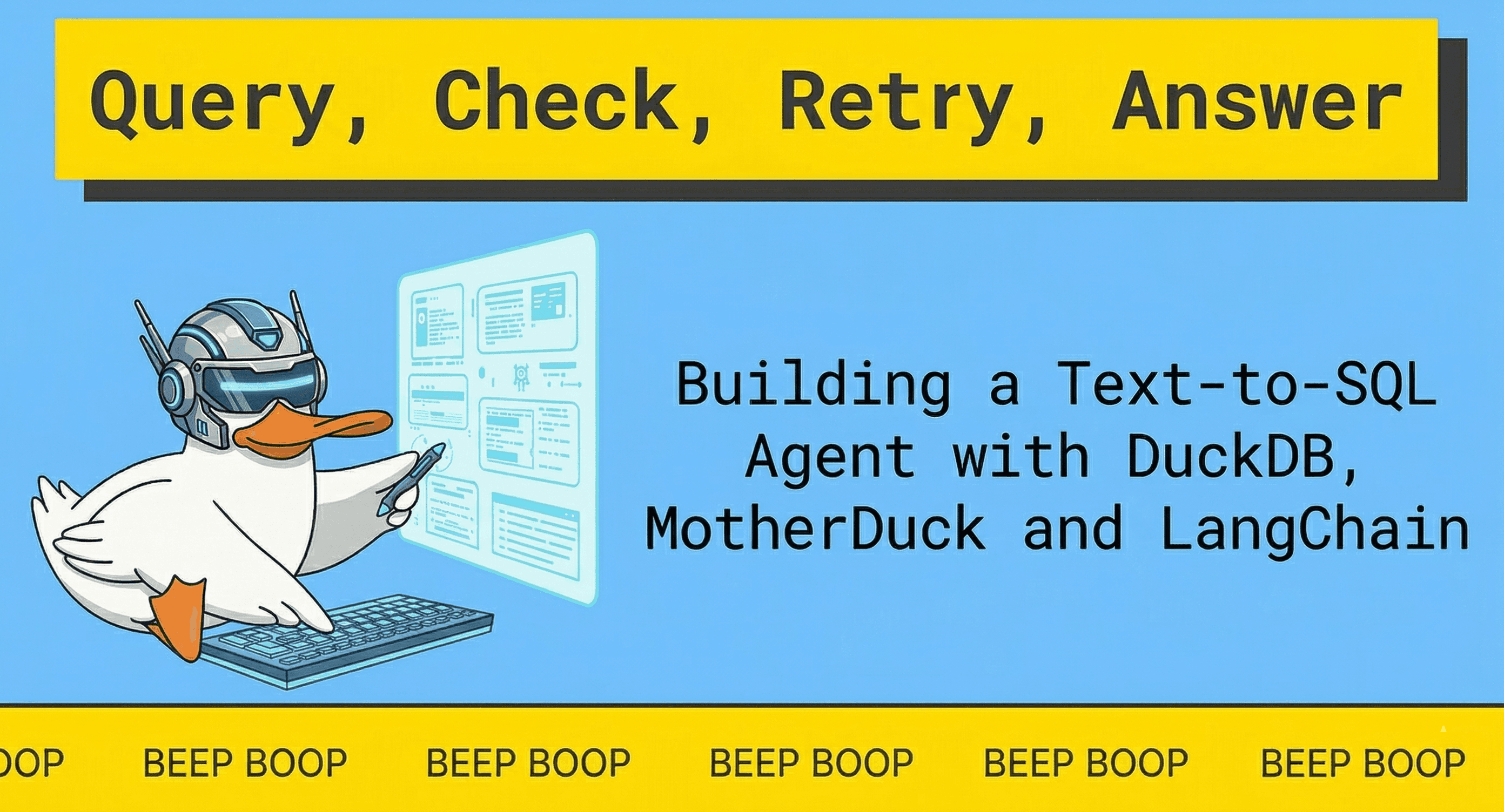 Building a Text-to-SQL Agent with DuckDB, MotherDuck and LangChain