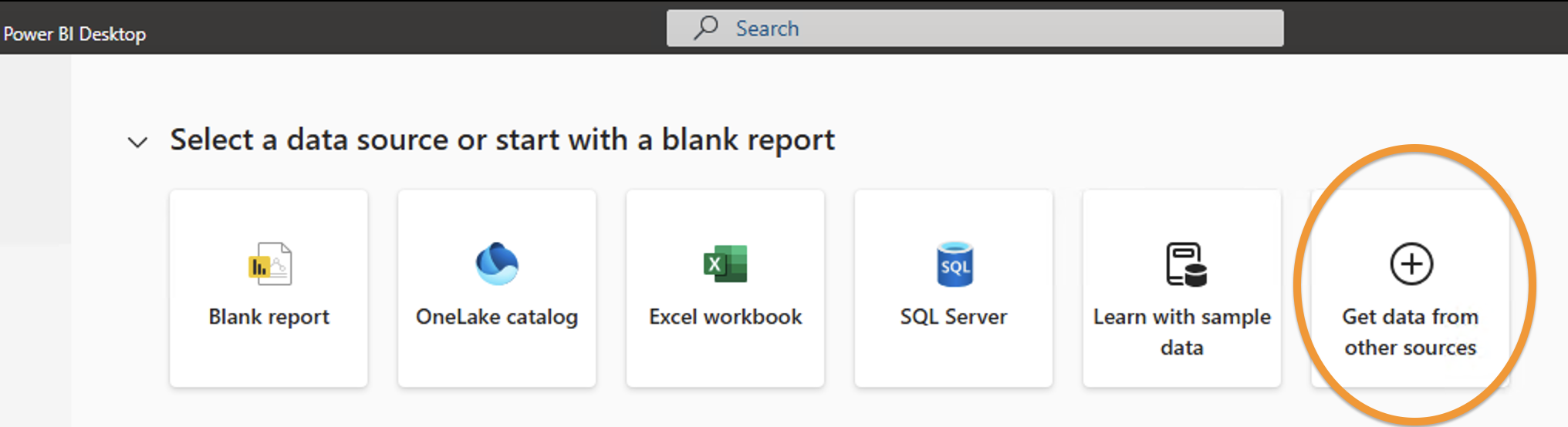 Select a Data Source